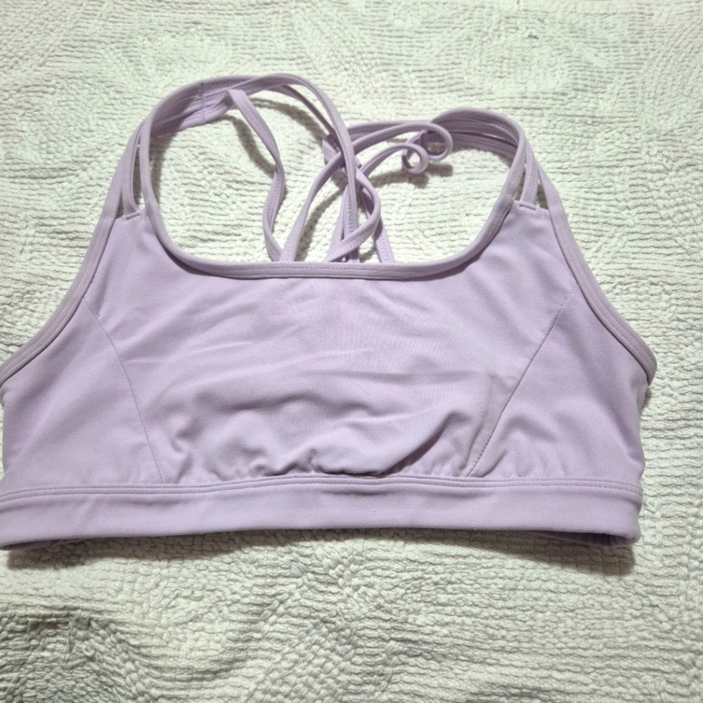 Athleta Lavender  Racerback Sports Bra..SIZE:S